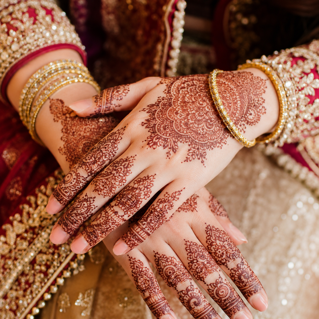 Naureen Nawaz Salon work — glam look